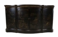 Curved Chinoserie Sideboard