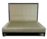 Upholstered King Size Platform Bed