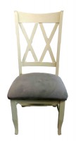 Two tone pine farm dining table set
