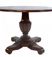 Round Wooden Pedestal Table