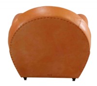 Poltrana Frau Orange Leather Arm Chair