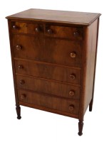 Six Drawer Flame Mahogany Chest