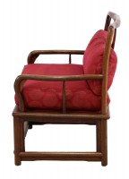 Pair of Asian Curved Arm Wooden Chairs