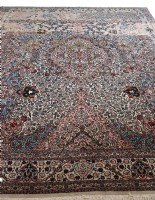 Pastel Colored Wool Persian Style Rug