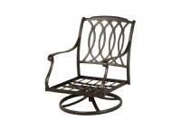 Black Cast Aluminum Swivel Rocker