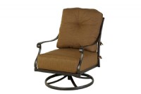 Black Cast Aluminum Swivel Rocker