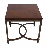 Flexsteel wood and metal occassional table