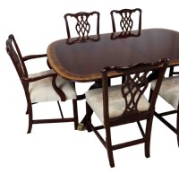 Inlaid Mahogany Dining Room Set