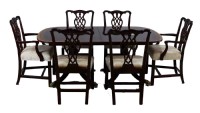 Inlaid Mahogany Dining Room Set
