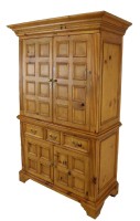 Pine Two Piece Armoire