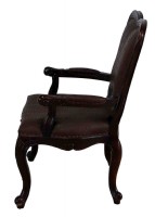 Crocodile Embossed Faux Leather Armchair
