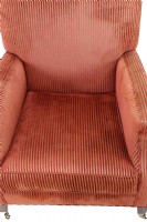 Striped Chenille Upholstered Armchair