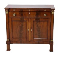 Flame Mahogany Console Chest