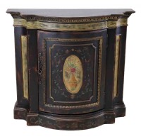 Habersham Handpainted Demilune Cabinet