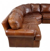Three Piece Leather Sectional