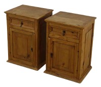 Pair of Vintage Pine Nightstands