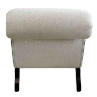 Chenille Upholstered Chair & Ottoman