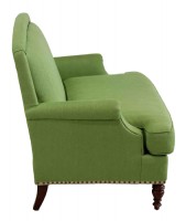 Pistachio Nailhead Trim Loveseat