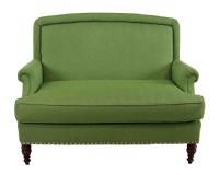 Pistachio Nailhead Trim Loveseat