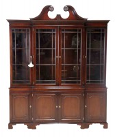 Flame Mahogany Double Pedestal Dining Set