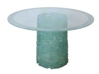 Custom Round Glass Top Table