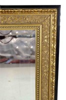 Black Gilded Framed Beveled Mirror