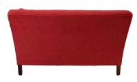 Red Upholstered Loveseat