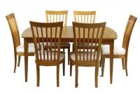 Contemporary Wooden Dining Room Set