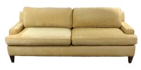 Gold Chenille Two Cushion Sofa