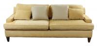 Gold Chenille Two Cushion Sofa