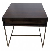 Contemporary Walnut End Table