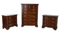 Wood & Metal Framed Queen Size Bedroom Set