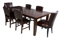Brown Wooden Dining Set
