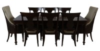 Inlaid Wooden Dining Table & Chairs