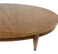 Mid Century Modern Oval Oak Coffe table