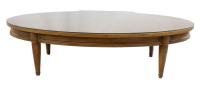 Mid Century Modern Oval Oak Coffe table