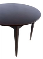 Small primitive style black bistro table