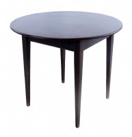 Small primitive style black bistro table