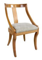 Set of Four Wooden Framed Upholstered Seat Chairs