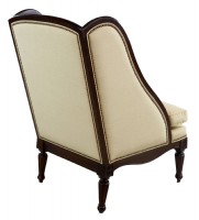 Pair of High Back Modern Wingback Chairs