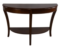 Wooden Demilune Console Table