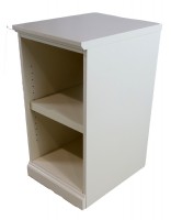 White Two Shelf Storage Bookcase