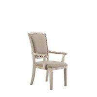 Distressed White Wooden Dining Set