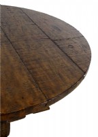 Round Wooden Pedestal Dining Table