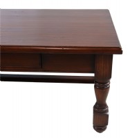 Hand Hewn Top Wooden Cocktail Table