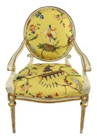 Custom Wooden Framed Arrmchair