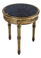 Round Marble Top Occassional Table