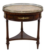 Round  Marble Top Occasional Table