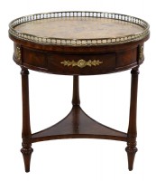 Round Marble Top Occasional Table