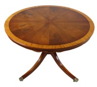 Round Mahogany,Satinwood & Ewe Table